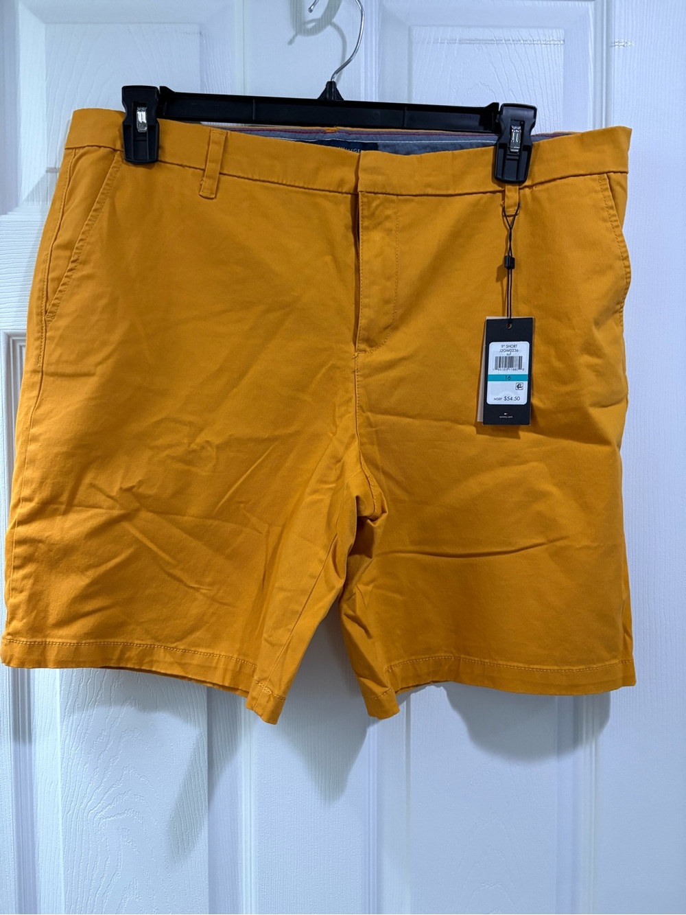 Womenโs Casual Shorts - Mustard Yellow
